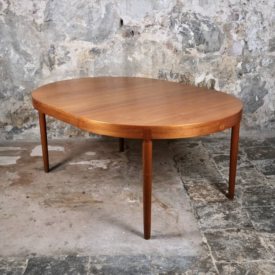 Extendable teak table, Harry Ostergaard for Randers Mobelfabrik, 1960s