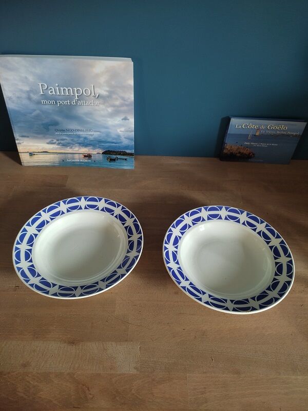 Plates Creuses Lunéville Bannec lot of 2