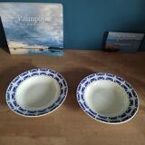 Plates Creuses Lunéville Bannec lot of 2
