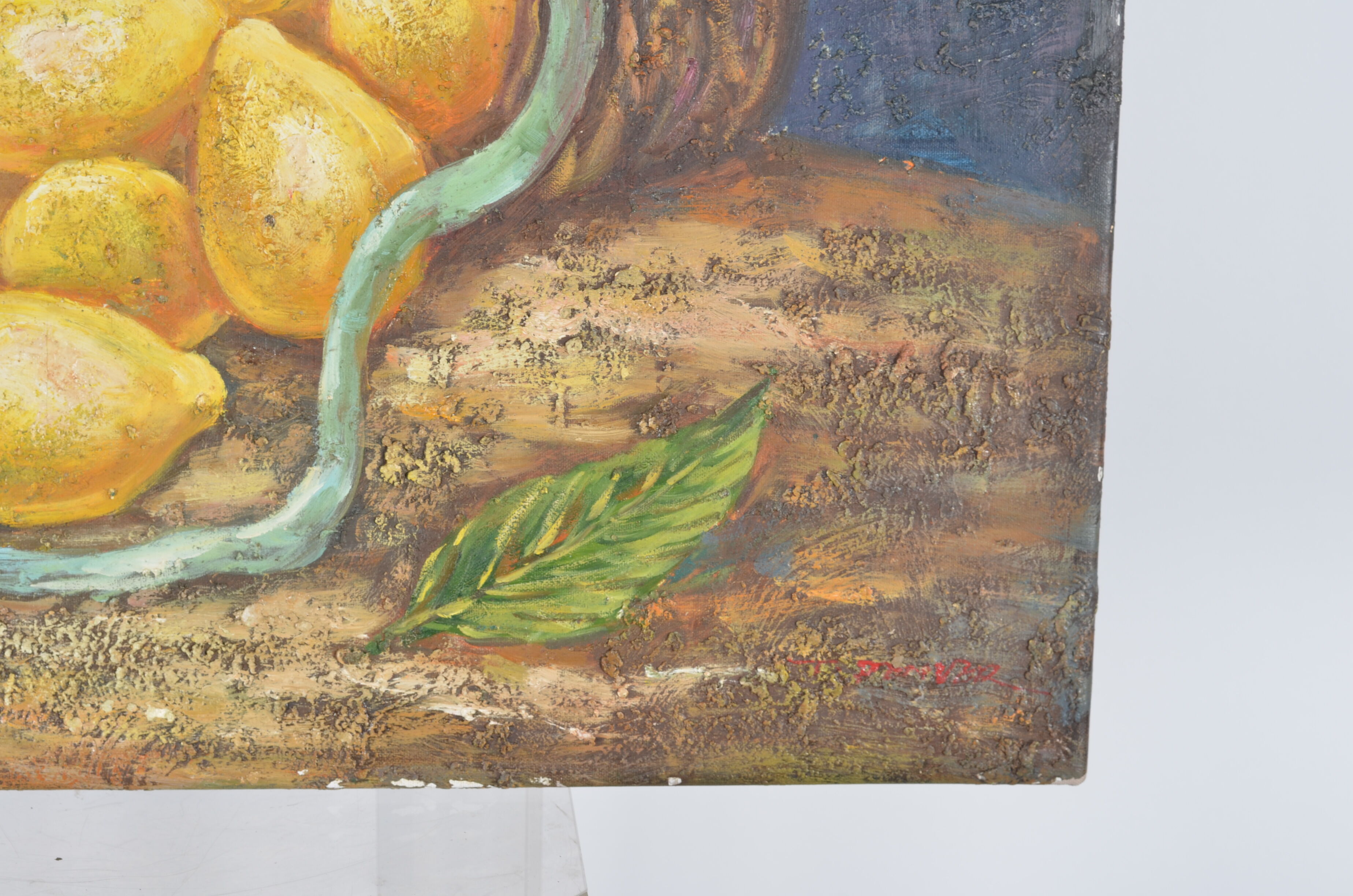 Nature morte panier de citrons