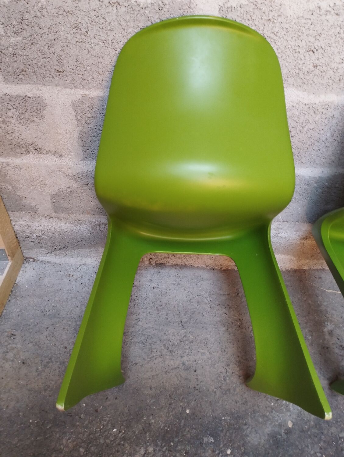 Suite 4 chairs "Kangaroo" Ernst Moeckl