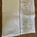Set of 3 embroidered and openwork seviettes door