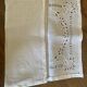 Set of 3 embroidered and openwork seviettes door