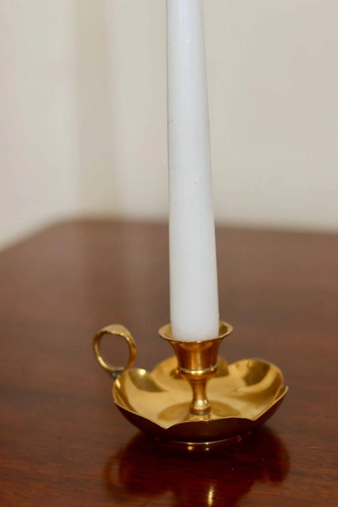 Swedish brass candleholder