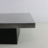 German design etched metal coffee table by Heinz Lilienthal