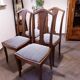 Set of 4 Art Nouveau dining chairs