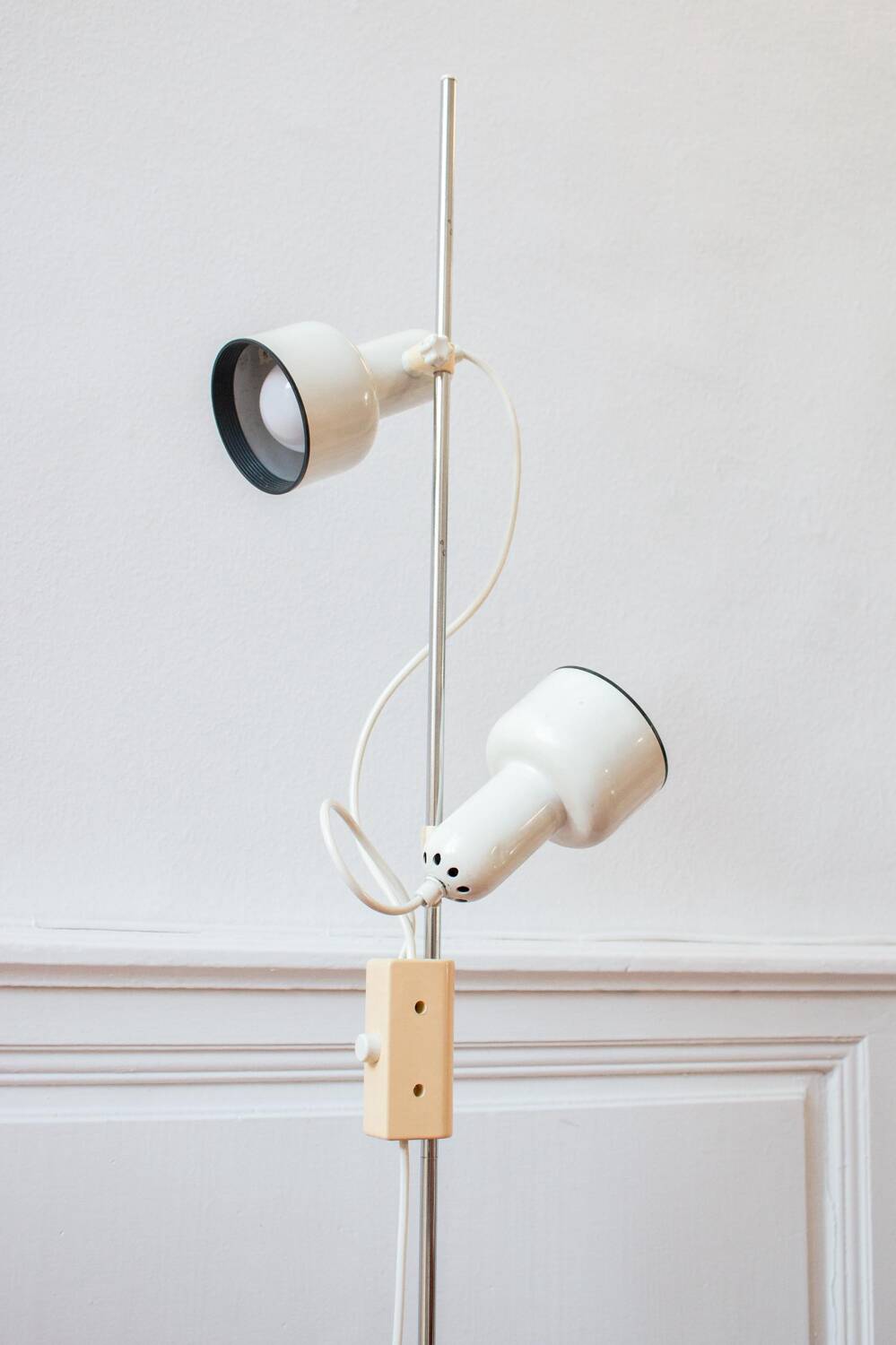 Lampadaire design italien 2 spots réglables
