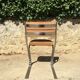 Set de 4 chaises acier chromé et velours