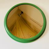 1960s vintage green wall mirror