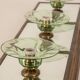 Applique ou plafonnier en laiton et verre, design italien années 1950