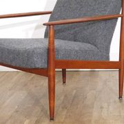Fauteuil scandinave en teck 1960