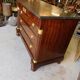 Empire dresser 4 drawers in mahogany and bronze