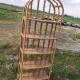 Rattan shelf