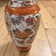 Large Japanese Kutani Porcelain Vase – Moriage Floral Relief – Early 2