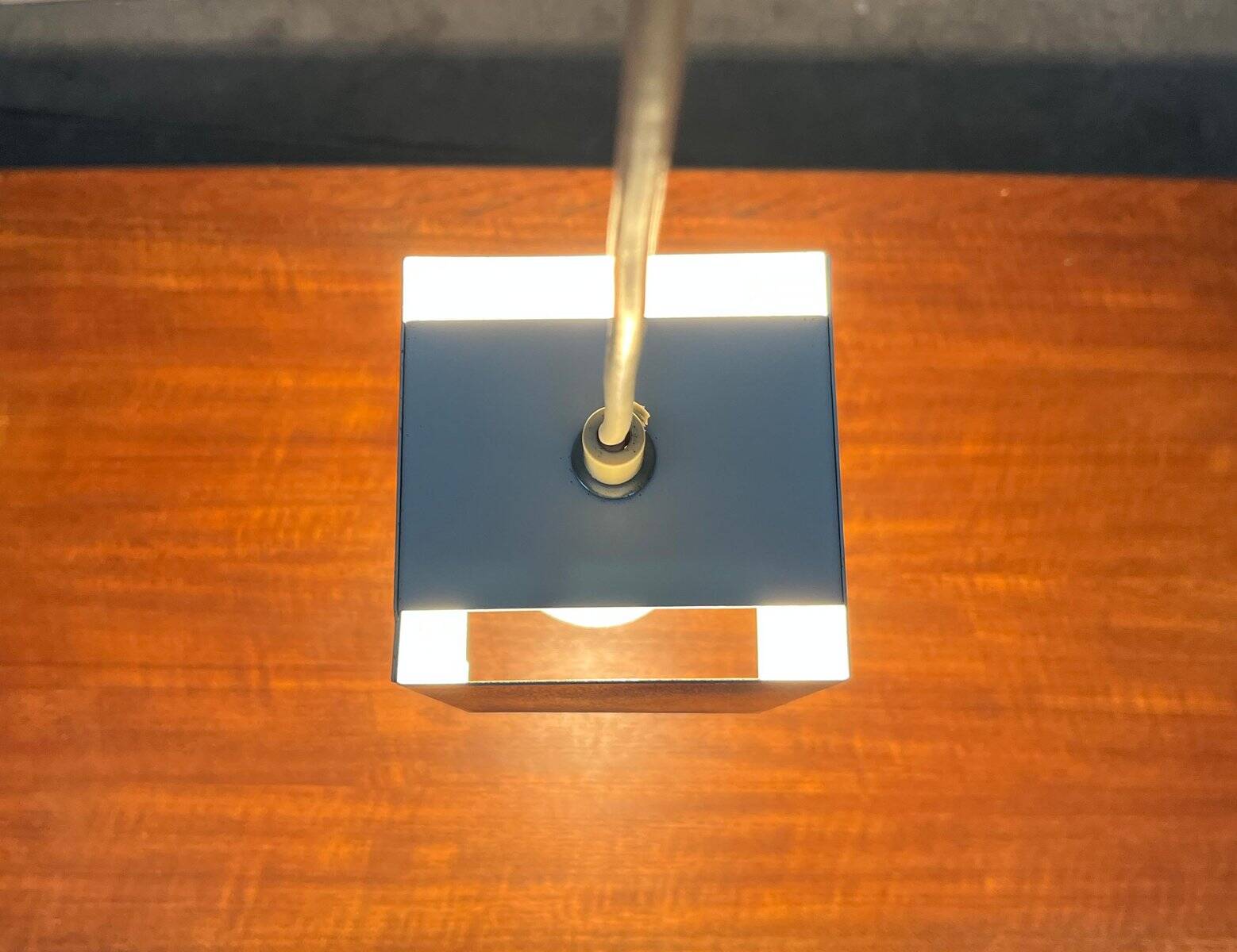 Minimalist cubic metal suspension, mid-century, 1960s.