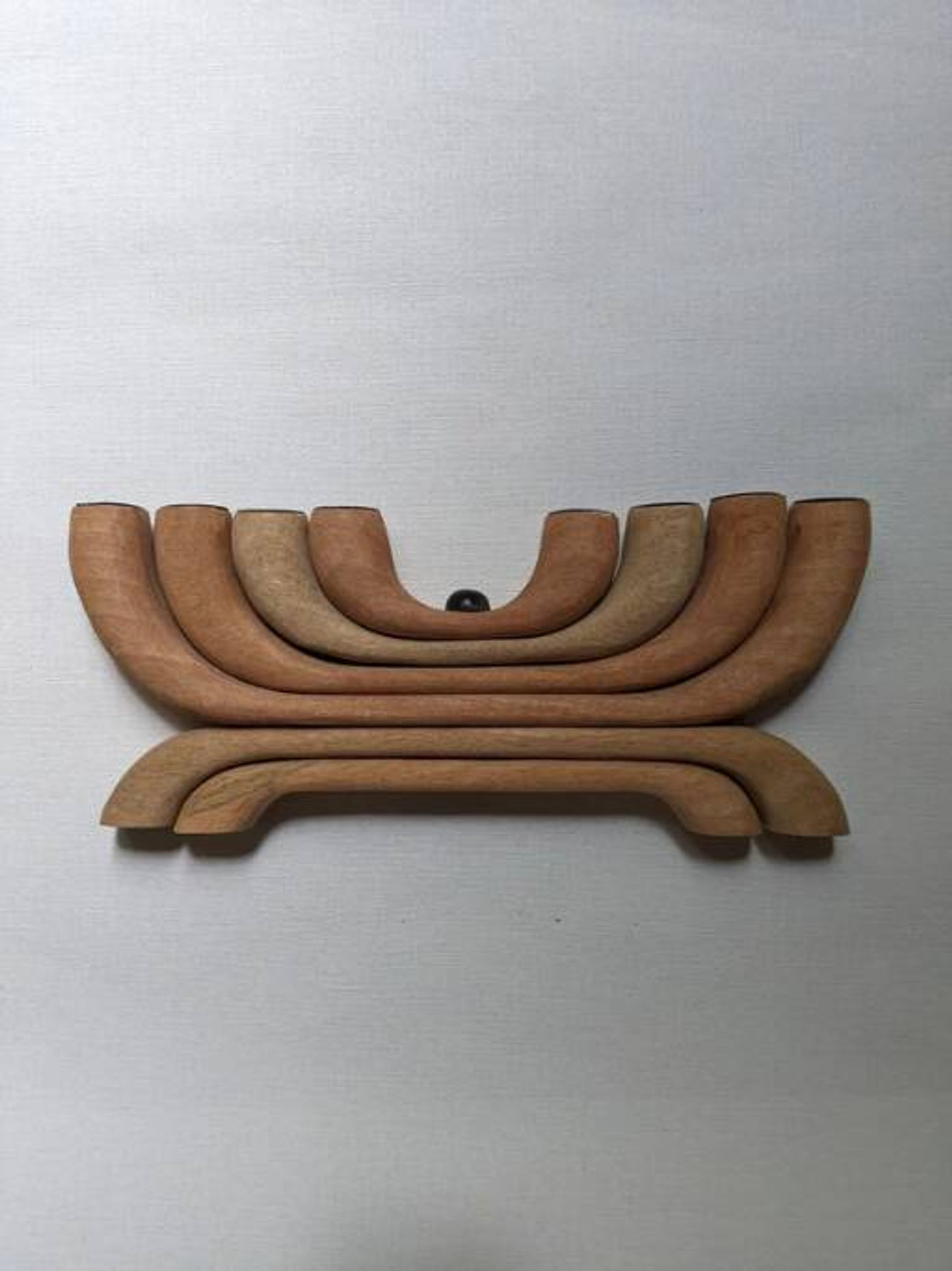 Chandelier bois de manguier fabrication artisanale décoration scandinave