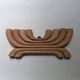 Handcrafted mango wood chandelier, Scandinavian style