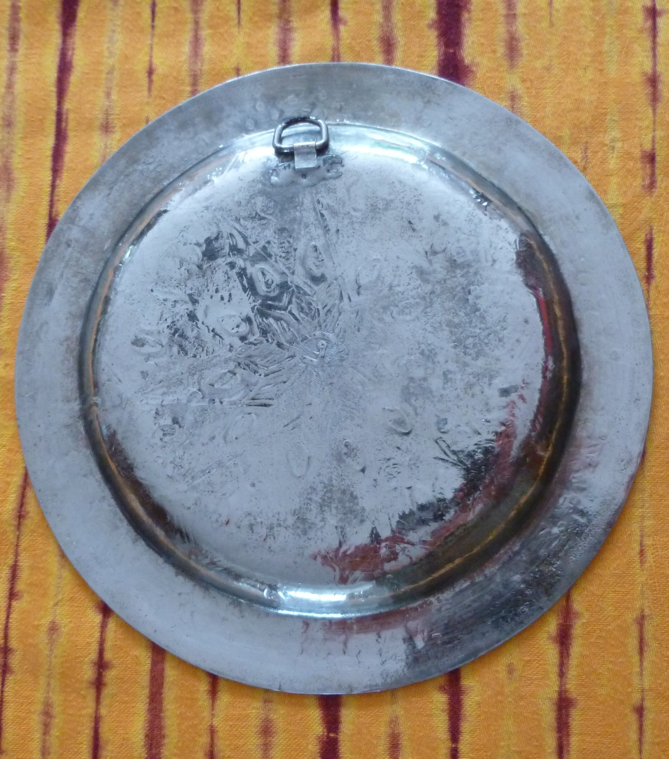 Eastern plate silver metal