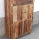 Antique wooden cabinet with 4 doors and 1 drawer