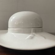 Vide poche vintage chapeau en porcelaine émaillée