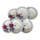 6 vintage K&G Luneville soup plates, Chantal model 221004