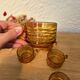 Amber glass cups