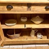 Parisian buffet in raw wood