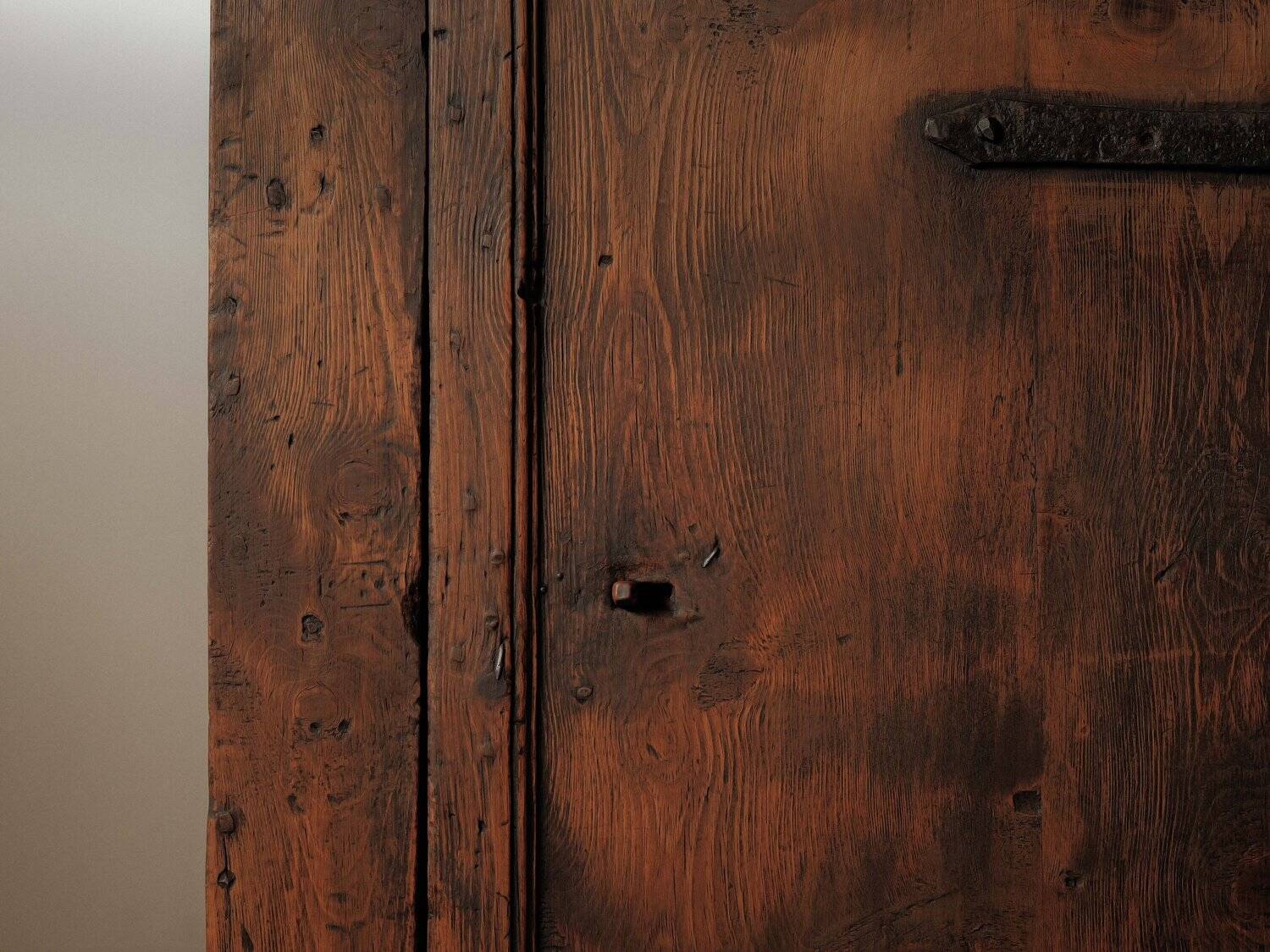 Bonnetière alpine en sapin – Piémont, XVIIIᵉ siècle, art populaire