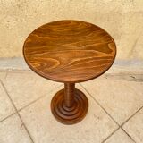 Charles Dudouyt wooden pedestal table