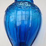 Blue art deco vase