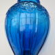 Vase art déco bleu