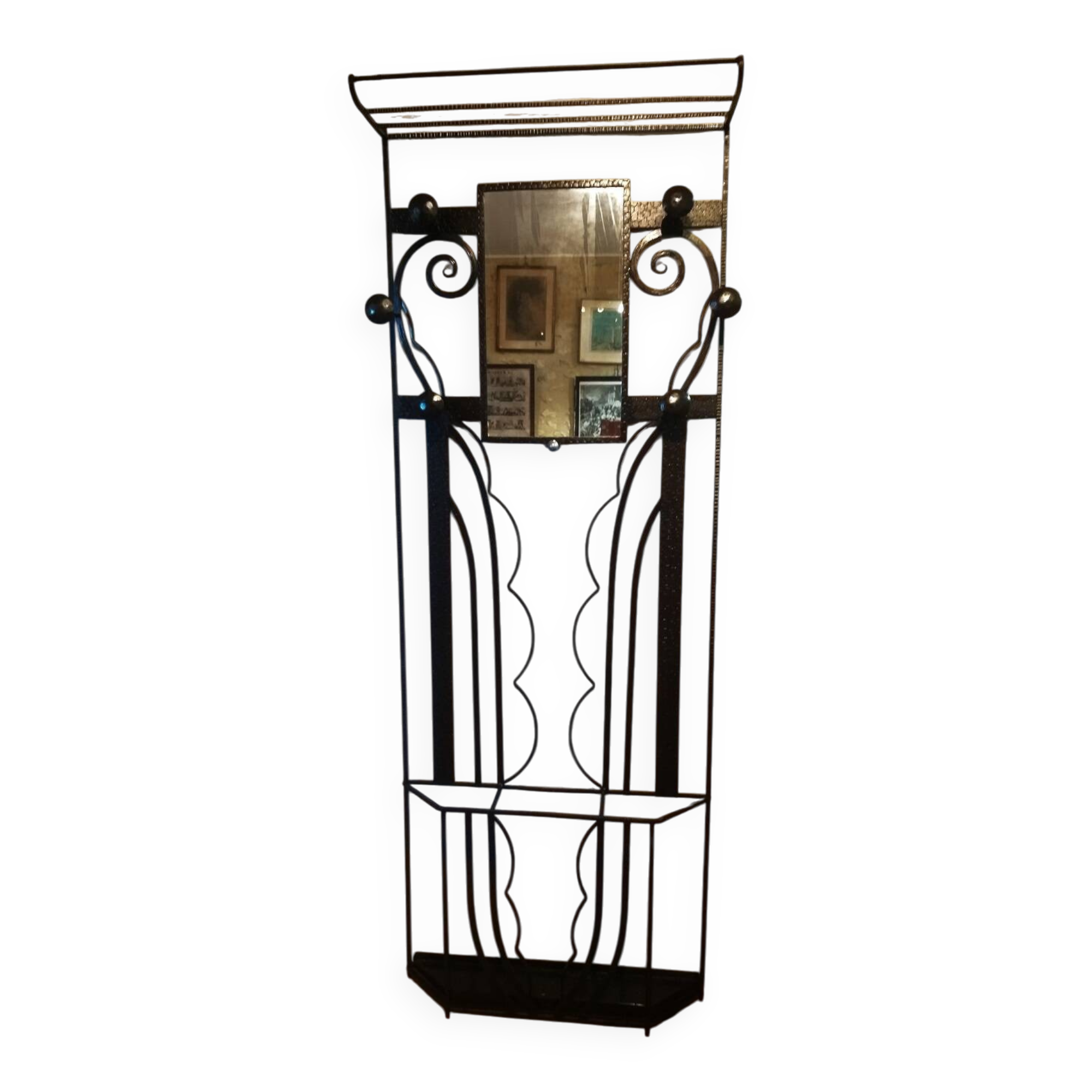 Art Deco coat rack