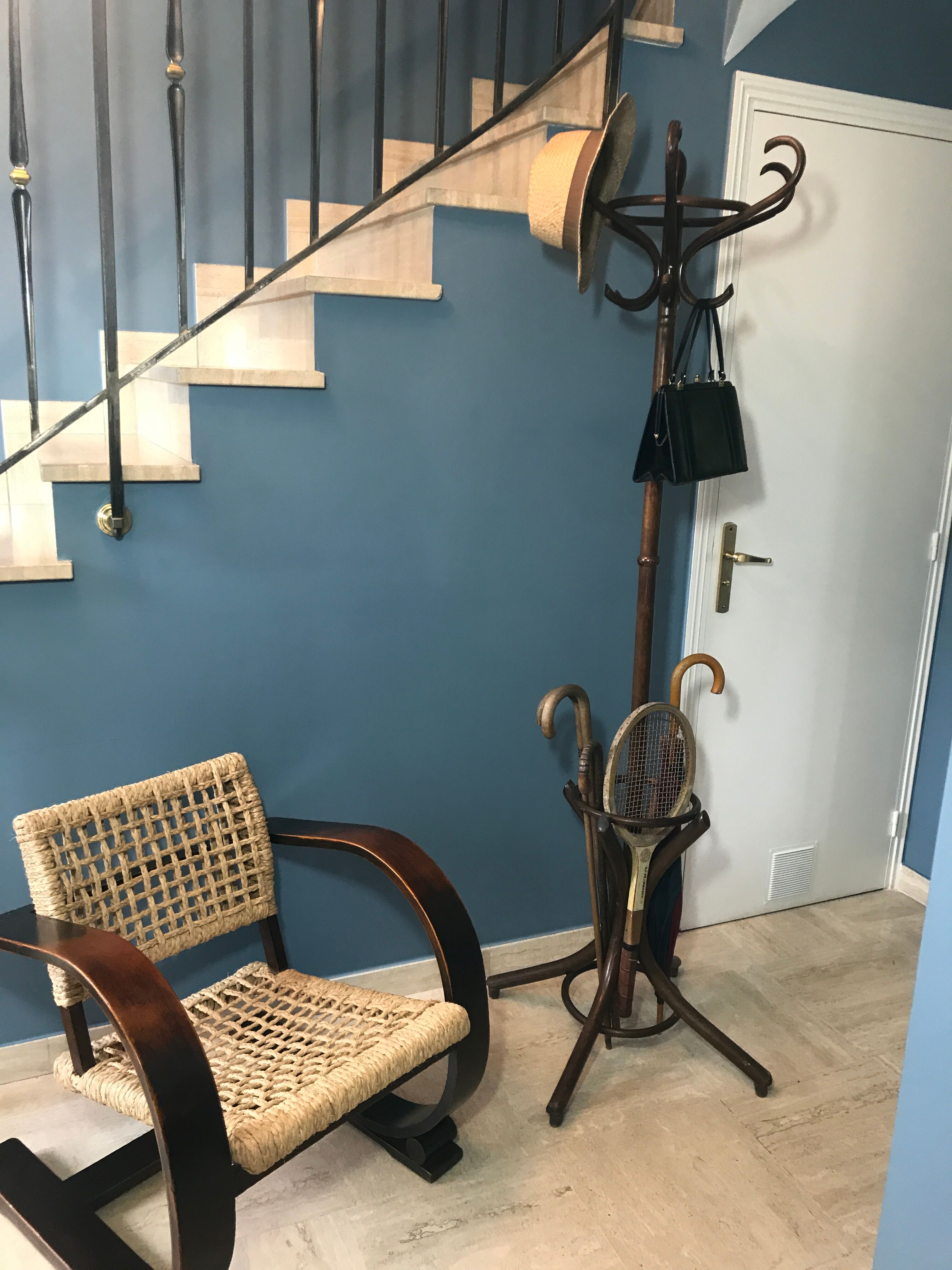 Porte manteau perroquet en bois courbé début XXème siècle