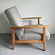 Vintage Grey Green Club Armchair