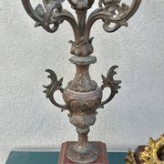 Napoleon III fireplace garniture in marble & regulus signed Auguste Moreau.