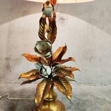 Vintage floral table lamp, 1960s