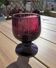 Large biot glass purple bubble lantern – signed