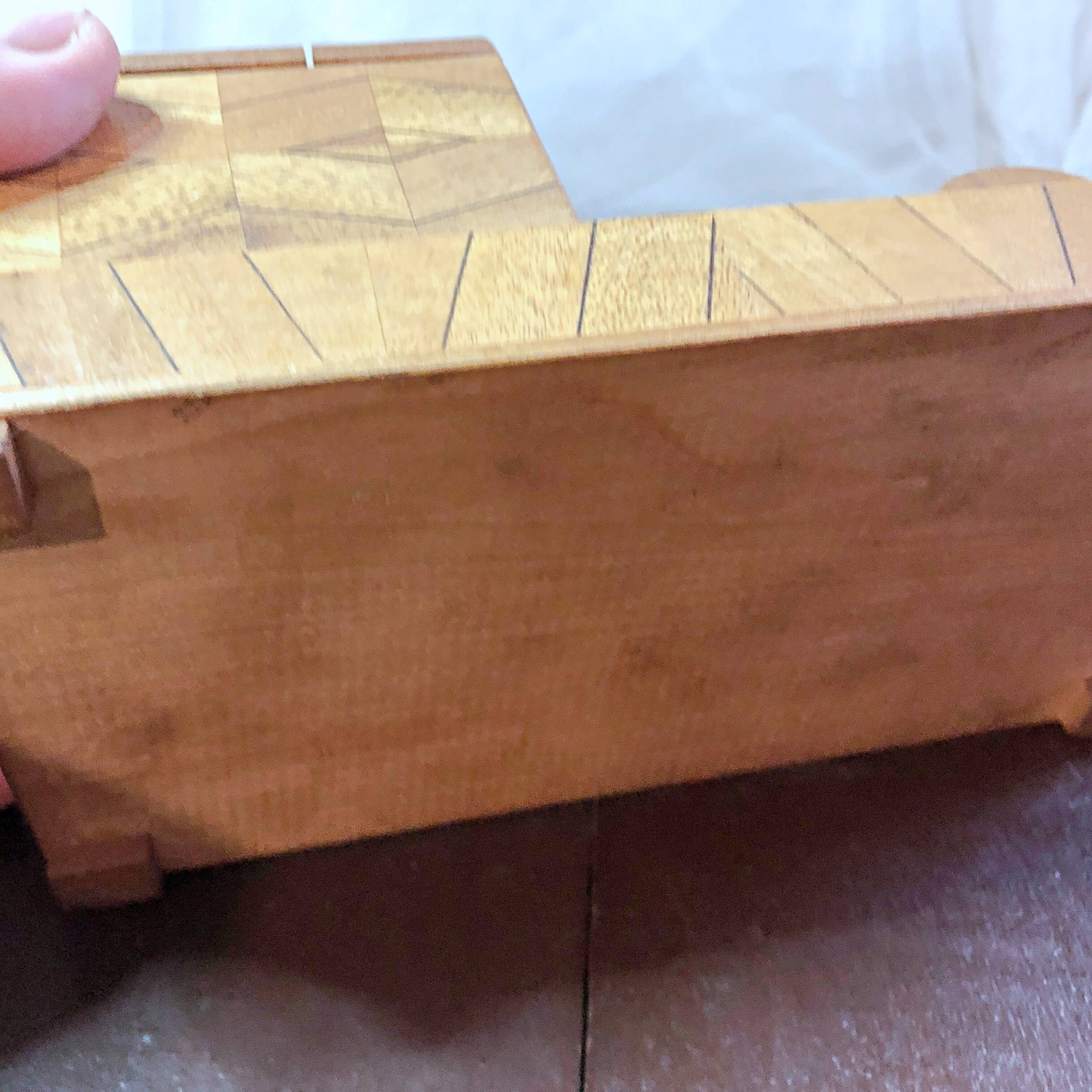 Cigarette dispenser inlaid wood Retro 30/40