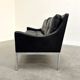 Mid-century Bauhaus style leather 3-seat sofa, 1960s