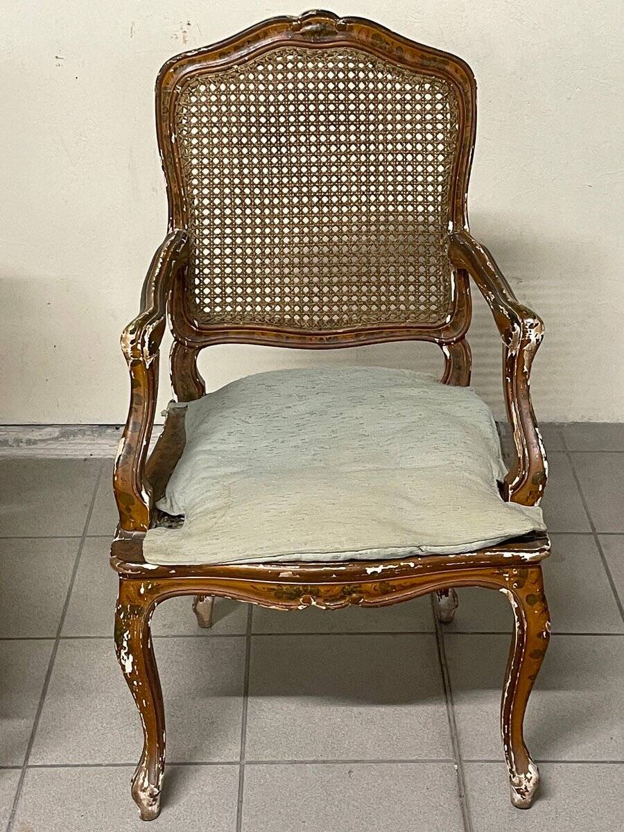 Louis XV armchairs, 18th century, set of 2