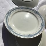 6 Flat Plates Iron Earth Carina U&C Sarreguemines (4lots)
