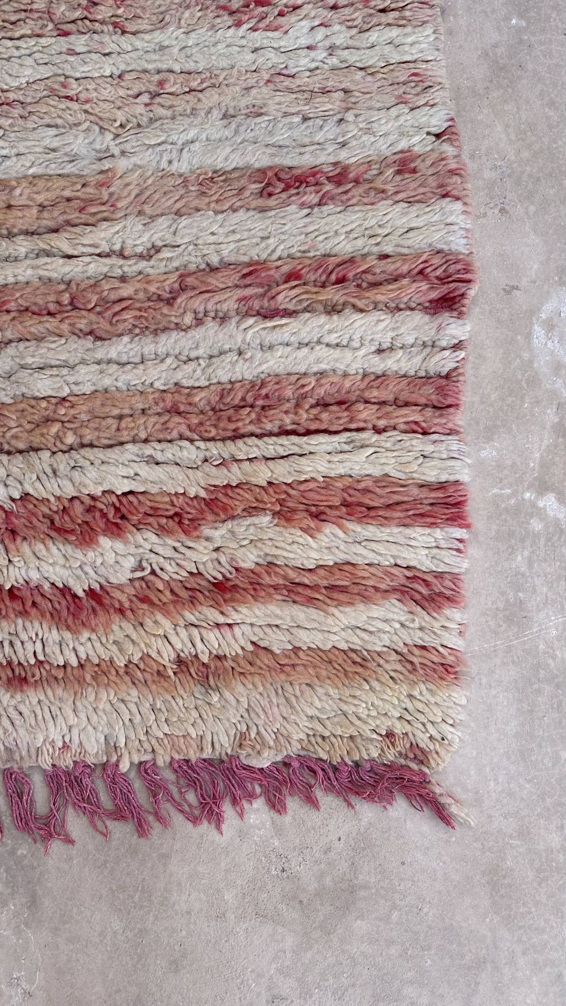 Tapis Marocain  Marmoucha beige - 89 x 186 cm
