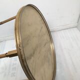 Brass and marble coffee table 60s