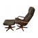 Fauteuil pivotant avec repose-pieds, Berg Forniture, Danemark, années 1970