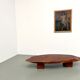 Organic Coffee Table "Slab" in Solid Exotic Wood