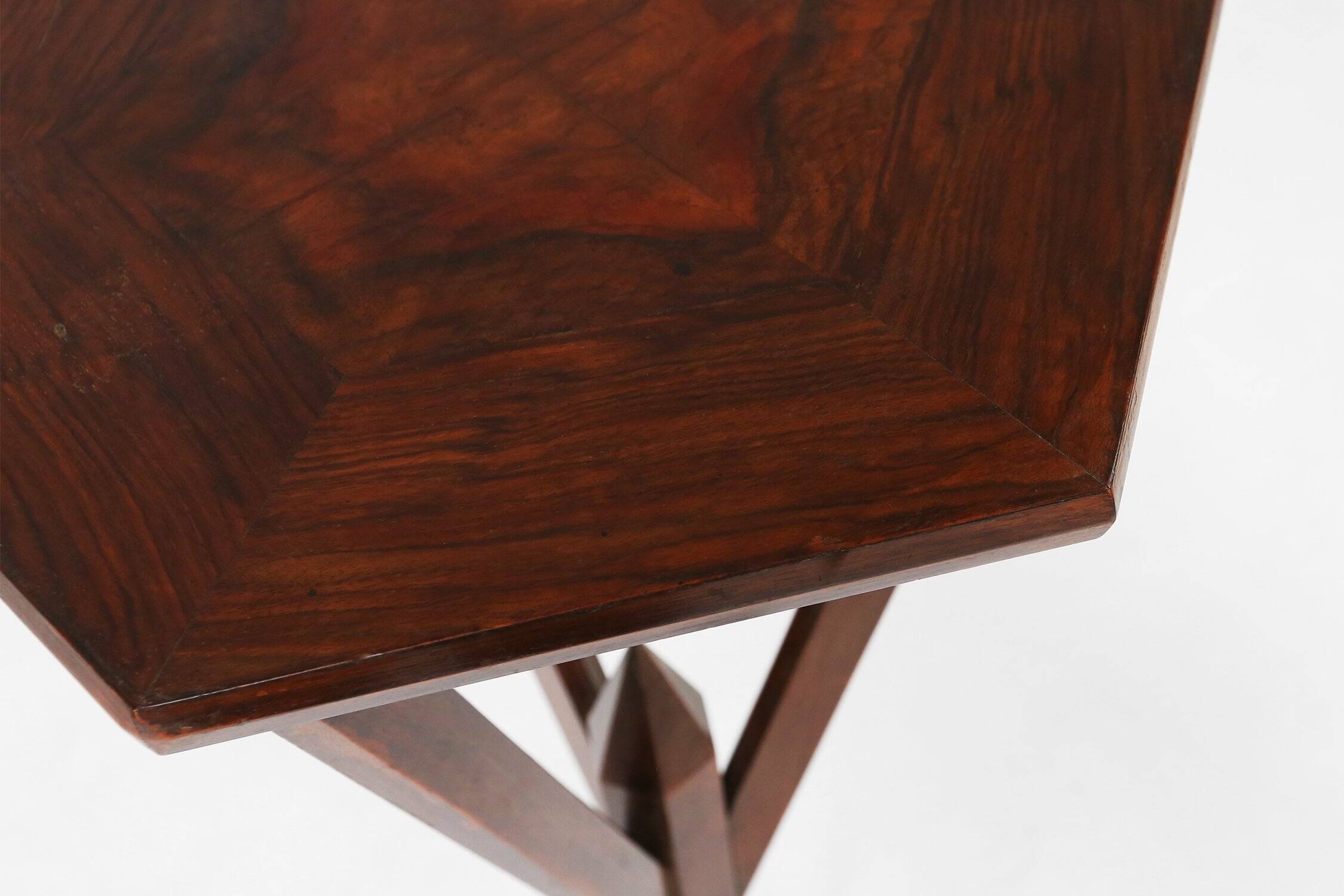 French Art Deco Console in Wood, 1930s