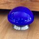Lampe champignon vintage verre bleu roi