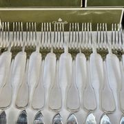 87-piece household cutlery set from Christofle, Versailles model, in metal.