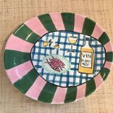 Large artisanal oval plate