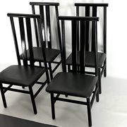 Mid-Century Set of four Zea dining chairs by Annig Sarian for T70. Italy 1980s